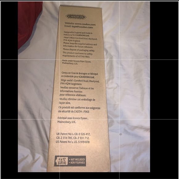 COPY - CASDON 64102 DYSON TOY VACUUM CLEANER GREY… - Picture 5 of 5